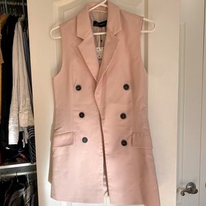 NWT Pink Zara Blazer Vest XS